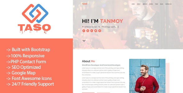 Taso-Personal Portfolio Template